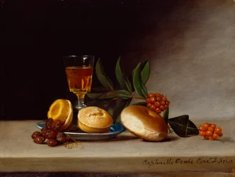 Ainda vida com um copo de vinho, 1818